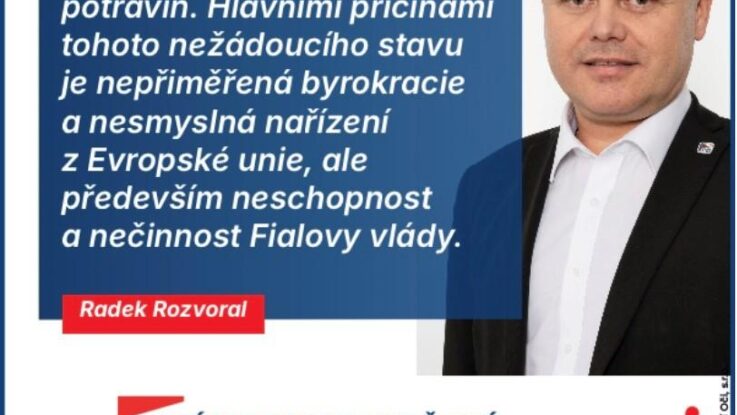 Rozvoral (SPD): Vláda Fialy ztrácí podporu a měla by se odstoupit